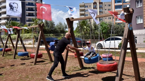 Bu parktaki her şey geri dönüşümden