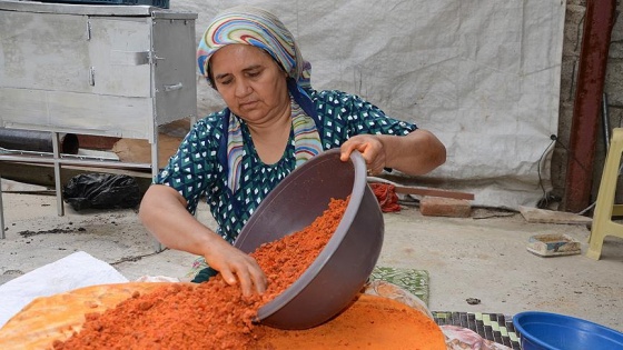 Bu tarhananın sırrı kırmızı biberde