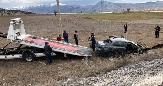 Burdur'da trafik kazası: 3 ölü, 2 yaralı