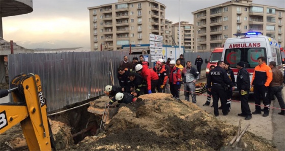 Bursa’da 1 işçi göçük altına kaldı