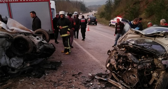 Bursa'nın Orhaneli ilçesinde kaza: 2 ölü, 8 yaralı