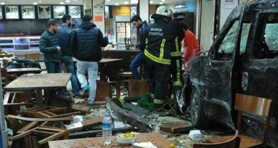 Bursa'nın ünlü restoranında kaza dehşeti