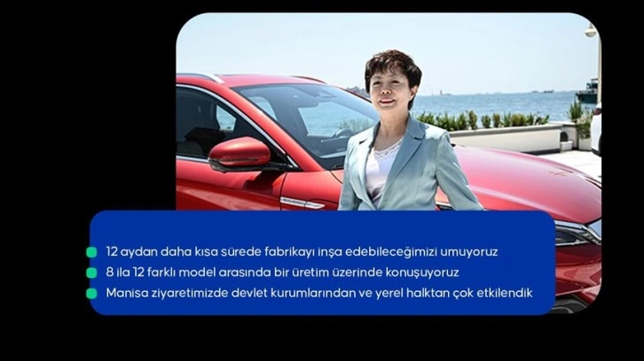 BYD Başkan Yardımcısı Li: Türkiye'yi geleceğin teknolojisinin merkezi haline getirmek istiyoruz