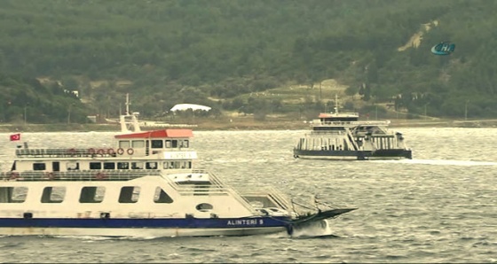 Çanakkale’de adalar feribot seferleri iptal edildi