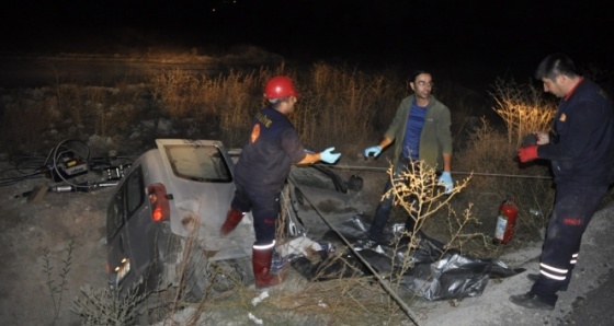 Çarpışmanın etkisiyle sulama kanalına uçtu: 1 Ölü, 3 Yaralı