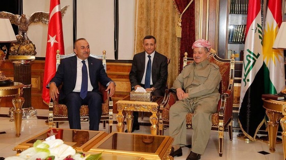 Çavuşoğlu, Barzani ile bir araya geldi