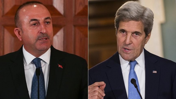 Çavuşoğlu ile Kerry görüştü