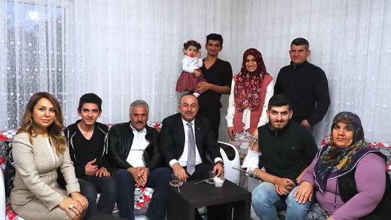 Çavuşoğlu'ndan Bab gazisine ziyaret