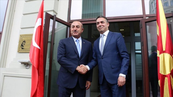 Çavuşoğlu'ndan, Kuzey Makedonyalı mevkidaşı Dimitrov'un teşekkürüne 'Yanınızdayız" mesajı