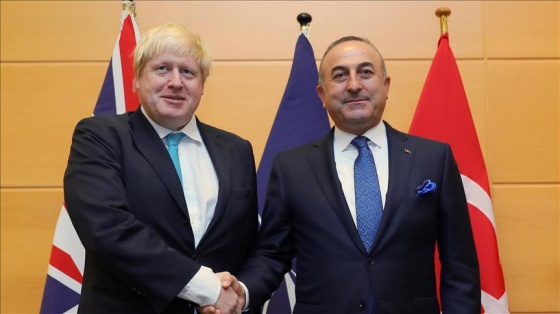 Çavuşoğlu ve Johnson Brüksel'de görüştü