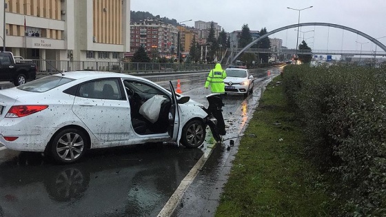 Çaykur Rizesporlu Kweuke trafik kazası geçirdi