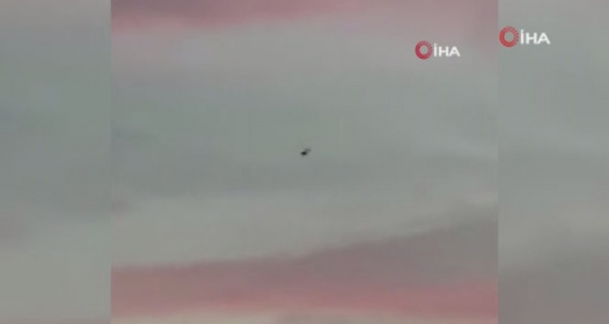 Çekmeköy'de helikopterin düşme anı kamerada