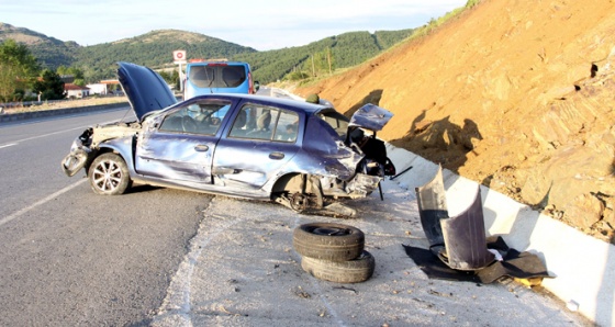 Cenazeye giden aile, Kastamonu'da kaza yaptı