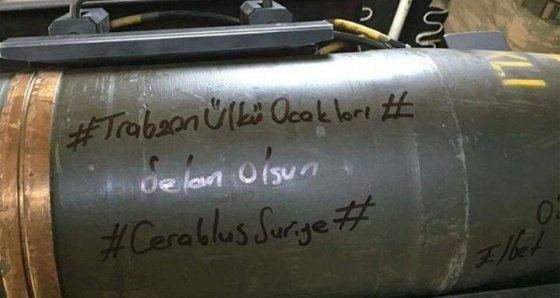 Cerablus'tan Trabzon'a top mermisi ile selam gönderdiler