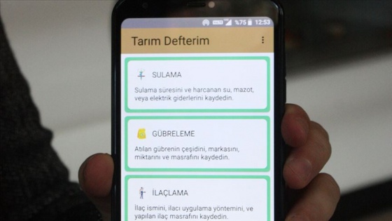 Çiftçiler için 'Tarım Defterim' uygulamasını tasarladı