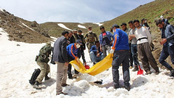 Çığ altında kalan İranlının cesedine ulaşıldı