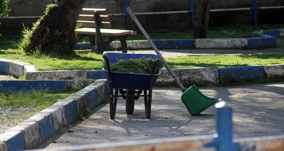 Çim biçme görevlisi parkta maganda saçmasıyla yaralandı