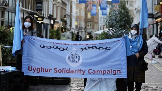 Çin, Ulusal Günü'nde Londra'da protesto edildi