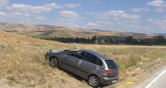 Çorum'da otomobil şarampole uçtu: 2 yaralı