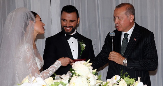 Cumhurbaşkanı Erdoğan Alişan’ın nikah törenine katıldı