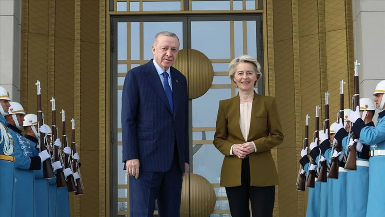 Cumhurbaşkanı Erdoğan, Avrupa Komisyonu Başkanı Leyen ile bir araya geldi