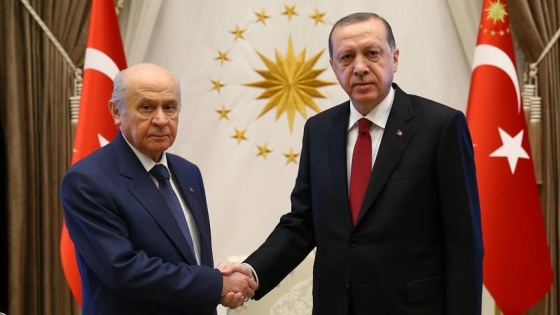 Cumhurbaşkanı Erdoğan, Bahçeli'yi kabul etti