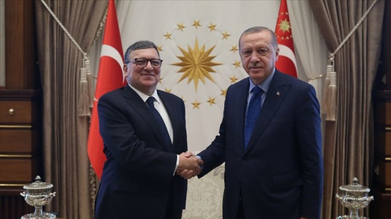 Cumhurbaşkanı Erdoğan Barroso&#039;yu kabul etti