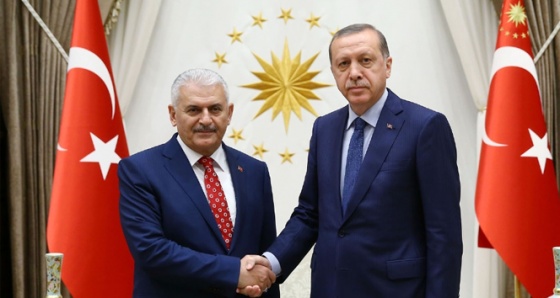 Cumhurbaşkanı Erdoğan Başbakan Yıldırım'ı kabul etti