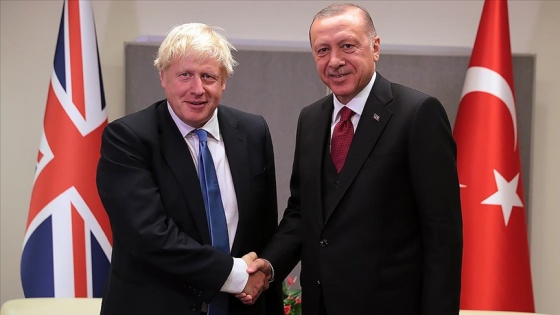 Cumhurbaşkanı Erdoğan, Birleşik Krallık Başbakanı Johnson ile bir araya geldi