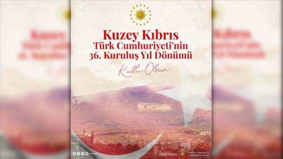 Cumhurbaşkanı Erdoğan'dan KKTC'nin 36. yıl dönümü paylaşımı