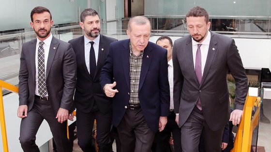 Cumhurbaşkanı Erdoğan'dan TBF'ye ziyaret