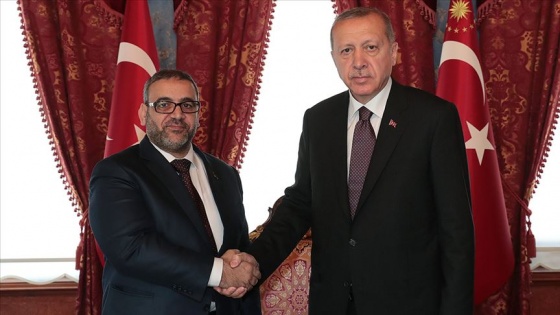 Cumhurbaşkanı Erdoğan el-Meşri'yi kabul etti