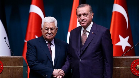 Cumhurbaşkanı Erdoğan, Filistin Devlet Başkanı Abbas ile telefonda görüştü