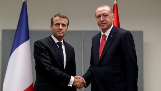 Cumhurbaşkanı Erdoğan, Fransız mevkidaşı Macron ile görüştü