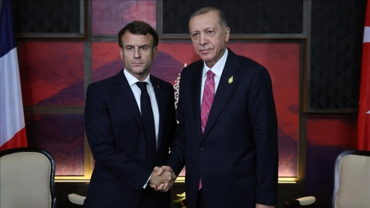 Cumhurbaşkanı Erdoğan G20 Liderler Zirvesi'nde Fransa Cumhurbaşkanı Macron ile görüştü