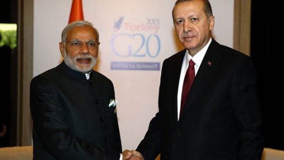 Cumhurbaşkanı Erdoğan, Hindistan Başbakanı Modi yi kabul etti