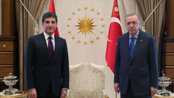 Cumhurbaşkanı Erdoğan IKBY Başkanı Barzani'yi kabul etti