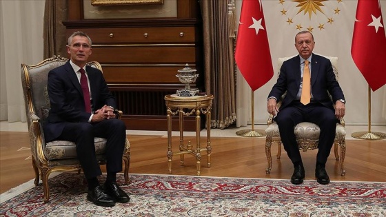 Cumhurbaşkanı Erdoğan ile NATO Genel Sekreteri Stoltenberg görüştü