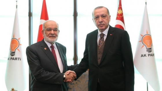 Cumhurbaşkanı Erdoğan, Karamollaoğlu'nu kabul etti