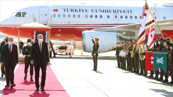 Cumhurbaşkanı Erdoğan KKTC'de