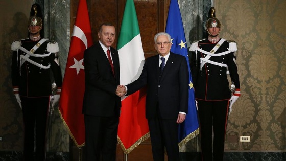 Cumhurbaşkanı Erdoğan, Mattarella ile görüştü