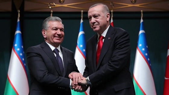 Cumhurbaşkanı Erdoğan, Özbekistan Cumhurbaşkanı Mirziyoyev ile telefonda görüştü