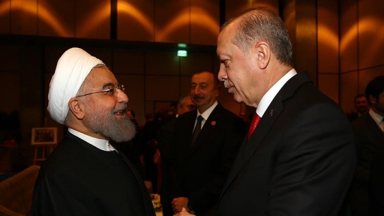 Cumhurbaşkanı Erdoğan Ruhani ile bir araya geldi