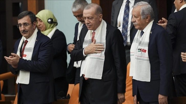 Cumhurbaşkanı Erdoğan, TBMM'de Filistin Konulu Olağanüstü Toplantı'ya katıldı