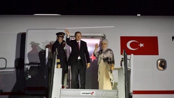 Cumhurbaşkanı Erdoğan, Tunus'a gitti