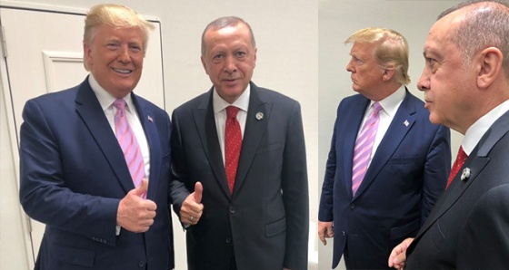 Cumhurbaşkanı Erdoğan ve Trump'tan G20'de samimi poz