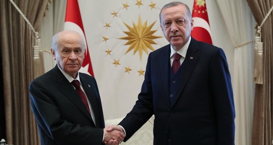 Cumhurbaşkanı Erdoğan, Devlet Bahçeli’yi kabul etti