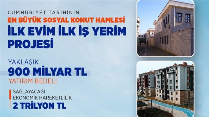 Cumhuriyet tarihinin en büyük sosyal konut projesinin temeli yılbaşında atılacak