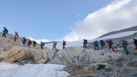 Dağcılar, Bolkar Dağları'nın zirvesine tırmandı
