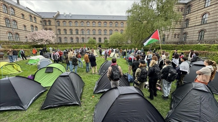 Danimarka'da Filistin destekçileri, hükümetin İsrail'e silah satışını durdurmasını talep e